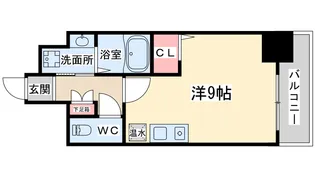 アクアプレイス梅田【10階】の間取り