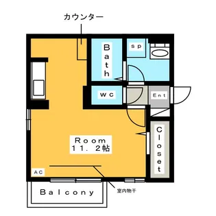 ラヴィベール B【1階】の間取り
