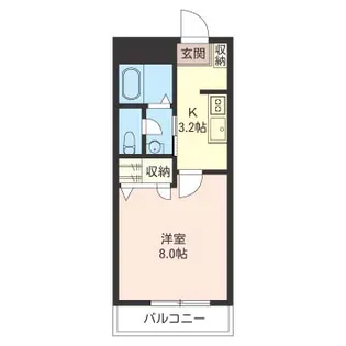 レイクルイーズ【1階】の間取り