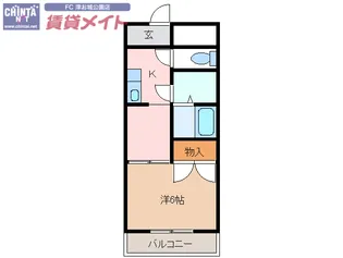 ロイヤル江戸橋【5階】の間取り