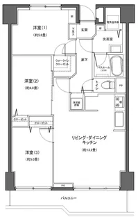 岡野パークハイツ【2階】の間取り