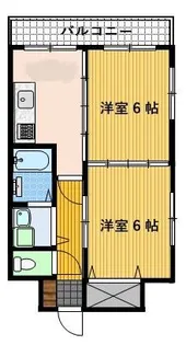 フォーサイト千歳【4階】の間取り