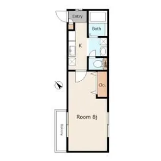 サンゴーマンションKT【2階】の間取り