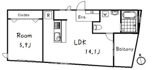 ロシェ沼袋【3階】の間取り