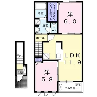 グラン・ソラーレ【2階】の間取り