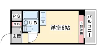 ライオンズマンション新大阪第5【7階】の間取り