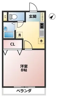 シマハイツII【1階】の間取り