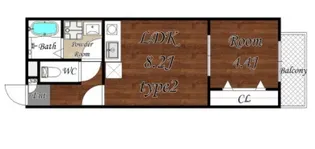 ディアコート守口B棟【1階】の間取り