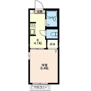 エステート【2階】の間取り