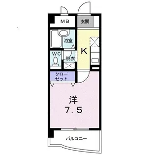 City Life KAKU【4階】の間取り