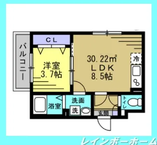AJ南流山【2階】の間取り
