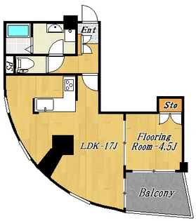 クリスタルタワー【4階】の間取り