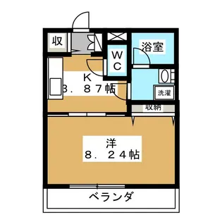 鎌田スカイ【3階】の間取り