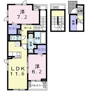 ラ コリーナA【3階】の間取り