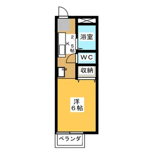フェリカ大金【2階】の間取り