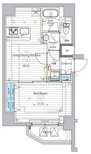 MAXIV浅草ミライズ【7階】の間取り