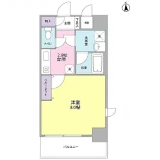 セレーノ品川【7階】の間取り