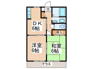 ファミーユ・ドミ【1階】の間取り