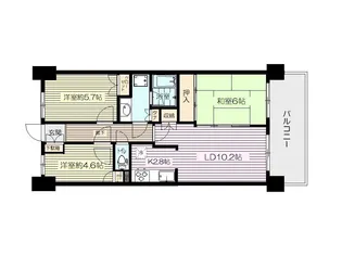 藤和シティコープ亀有【2階】の間取り