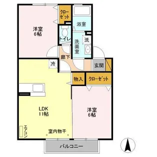 グレイスコート【2階】の間取り