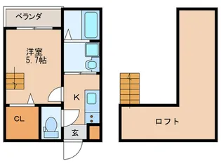 Sunlit garden【1階】の間取り