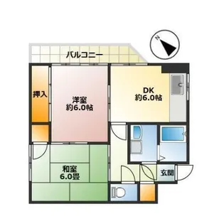 大黒屋レヂデンスII【3階】の間取り