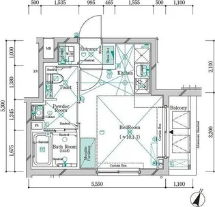 ガリシア中野新橋【4階】の間取り