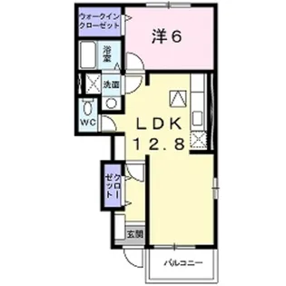 カーサフェリーチェ【1階】の間取り