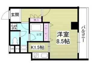 ライツェント石島【4階】の間取り