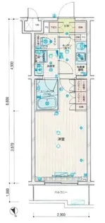 ルーブル武蔵中原参番館【1階】の間取り