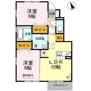 ソルト・レイク【1階】の間取り