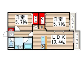 ロッサ3【1階】の間取り