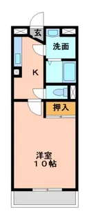 ラフィネ戸木【2階】の間取り