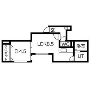 エヴァンス四番館【2階】の間取り