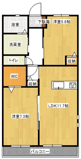 ルミナーレC棟【2階】の間取り