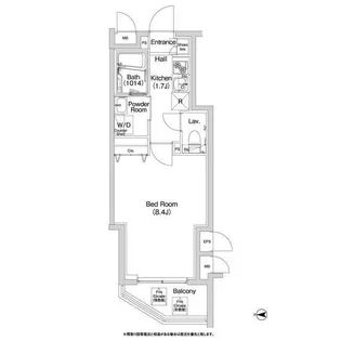 コンフォリア上野入谷【7階】の間取り
