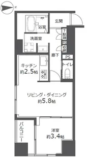 レガスタ浅草【10階】の間取り