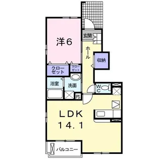 ポライトリーI【1階】の間取り