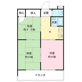 相模が丘アイランドハイツ【2階】の間取り