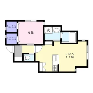 アートクレスト白幡3【1階】の間取り