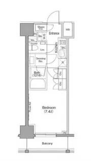 ザ・パークハビオ巣鴨【10階】の間取り