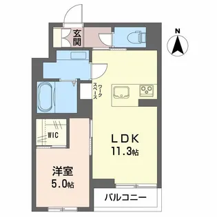 リベラ美沢【2階】の間取り