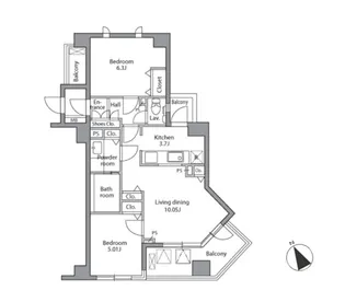 レジディア自由が丘【3階】の間取り