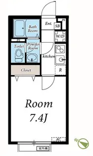 リブリ・モンターニュ千早【1階】の間取り