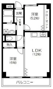 ヴァーゴ亀有【2階】の間取り