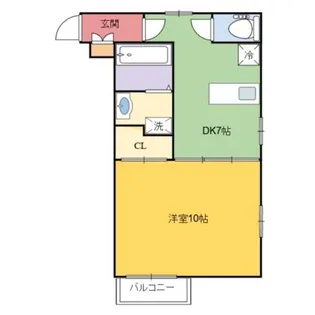 AK八芳 (エーケーハッポウ)【1階】の間取り