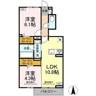 キルシェハイム【1階】の間取り