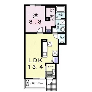 ジュピター【1階】の間取り