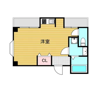 ツインハイツB【2階】の間取り