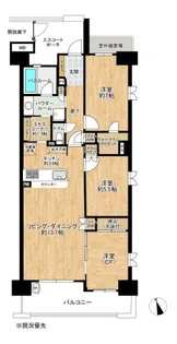 グランシティ湘南海岸IIガレリアプラージュ【3階】の間取り